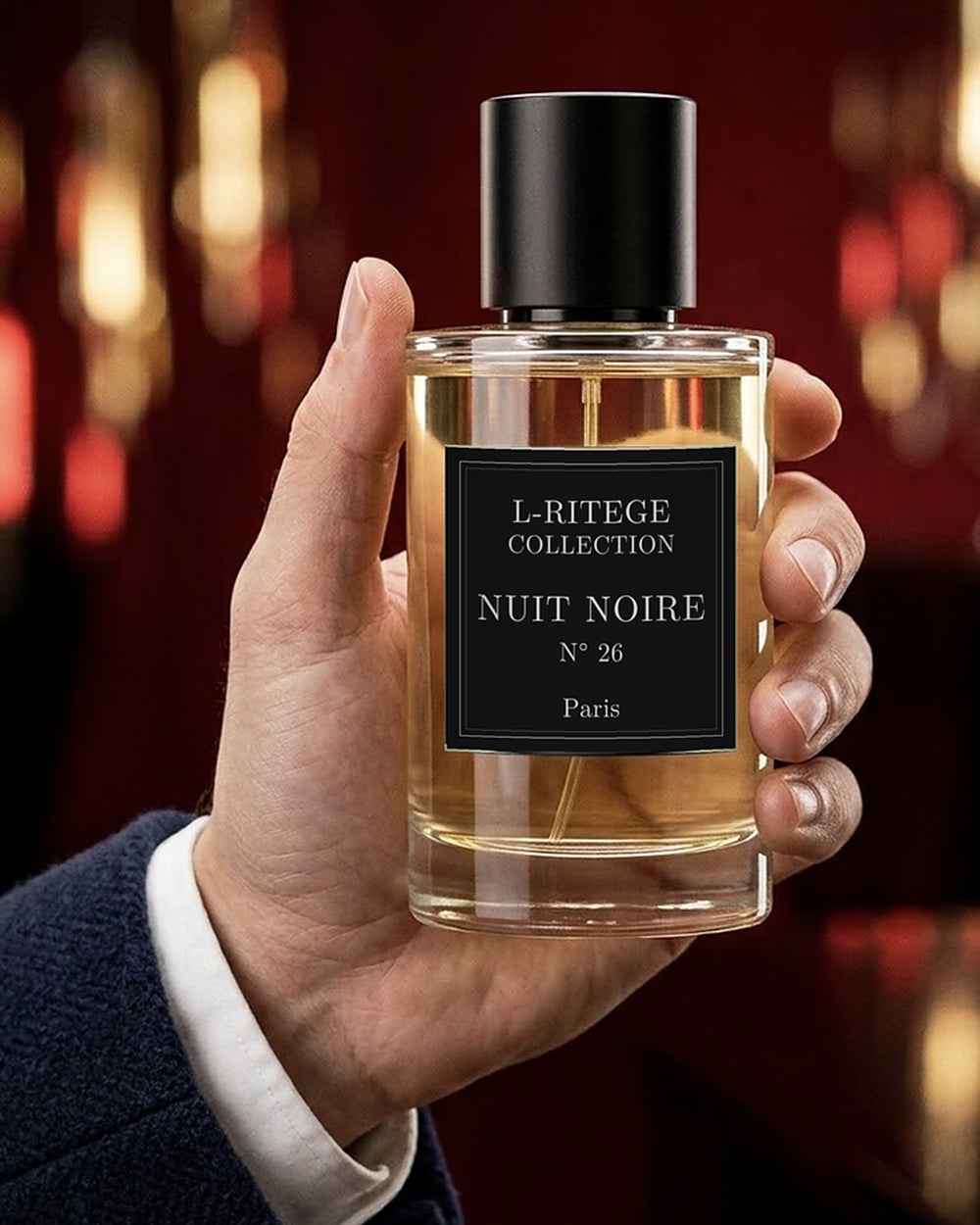 Nuit Noire N°26 L-RITÈGE – flacon tenu en main